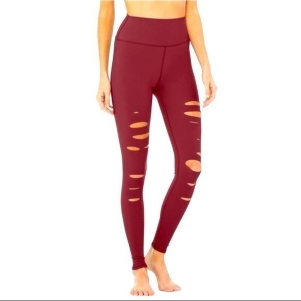 ALO  Warrior leggings Maroon